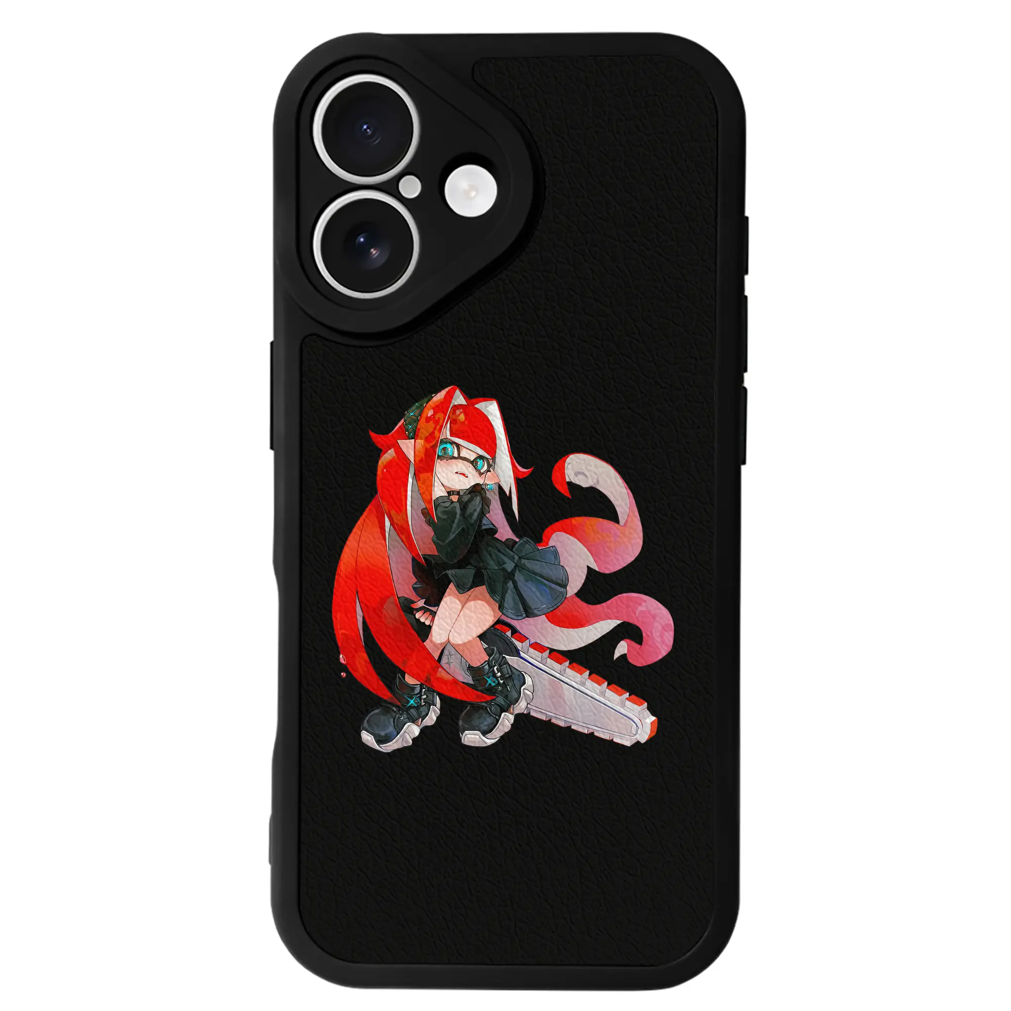 スプラトゥーン グッズ,インクリング - IPhone 16シリーズ対応 ・ シリコンスマホケース ・ レザー調 ・ 高精度フィット ・ 耐衝撃 ・ ワイヤレス充電対応 ・ 精密カット